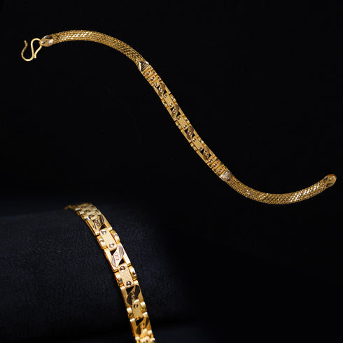 22 Carat Gold Gents Javai Braclet 10g by Mahita Collections